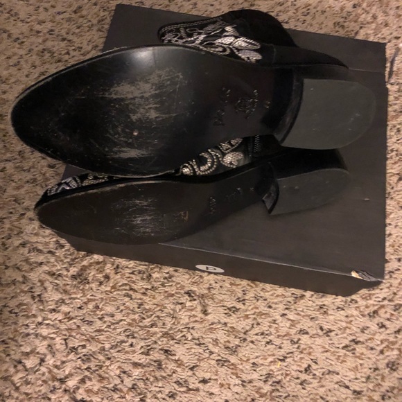 Plomo Black Designer Boots - Picture 4 of 6